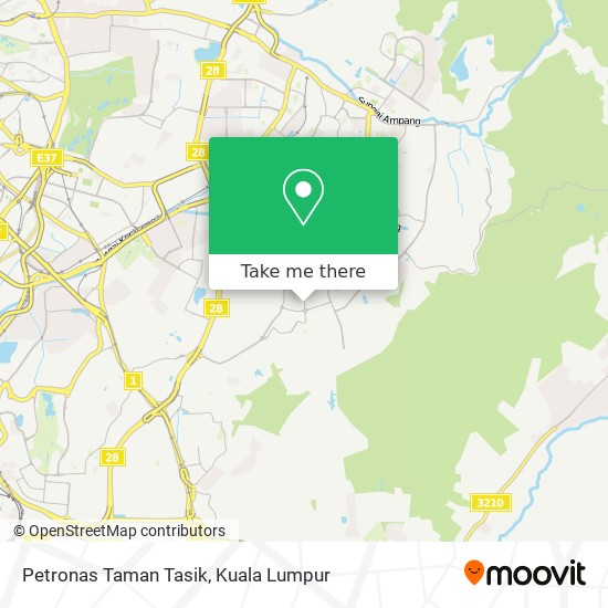 Petronas Taman Tasik map