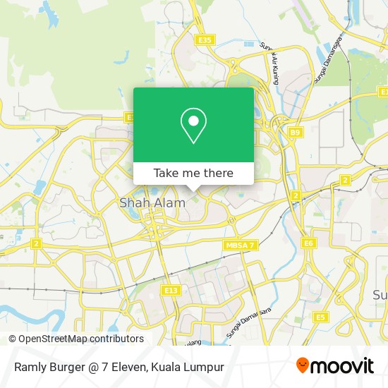 Ramly Burger @ 7 Eleven map