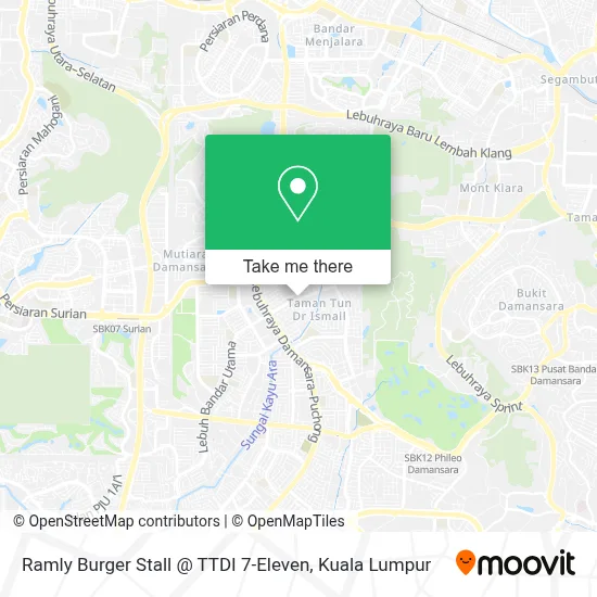 Ramly Burger Stall @ TTDI 7-Eleven map