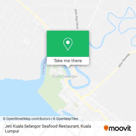 Peta Jeti Kuala Selangor Seafood Restaurant