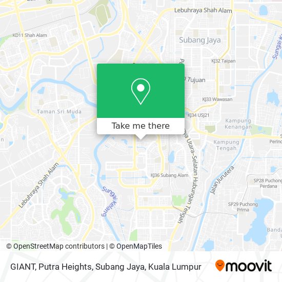 GIANT, Putra Heights, Subang Jaya map