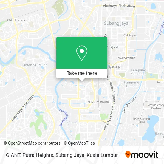GIANT, Putra Heights, Subang Jaya map