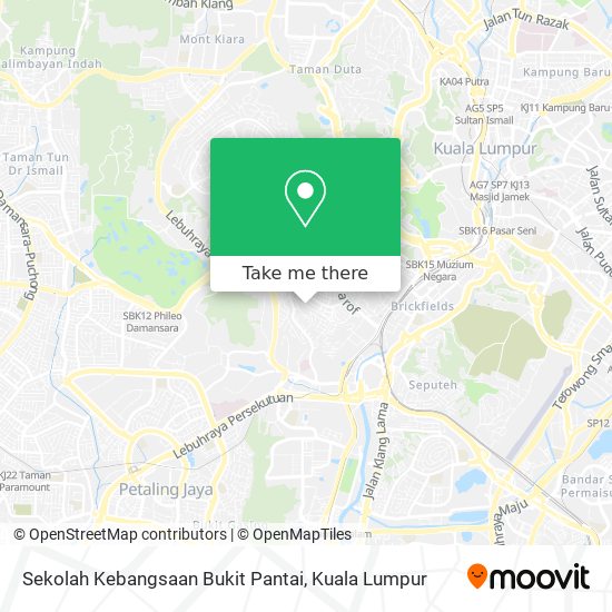 Sekolah Kebangsaan Bukit Pantai map