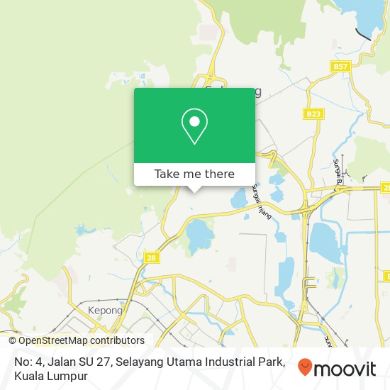 No: 4, Jalan SU 27, Selayang Utama Industrial Park map