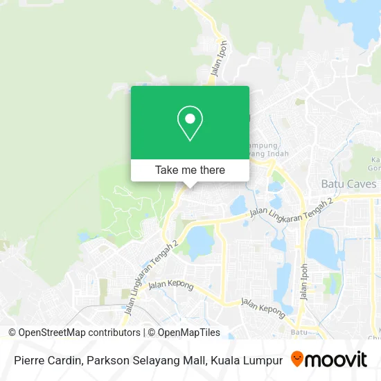 Pierre Cardin, Parkson Selayang Mall map