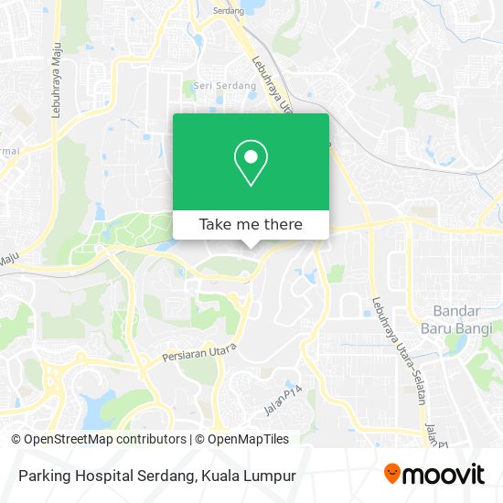 Peta Parking Hospital Serdang