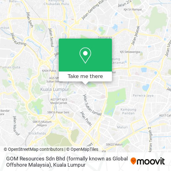 GOM Resources Sdn Bhd (formally known as Global Offshore Malaysia) map