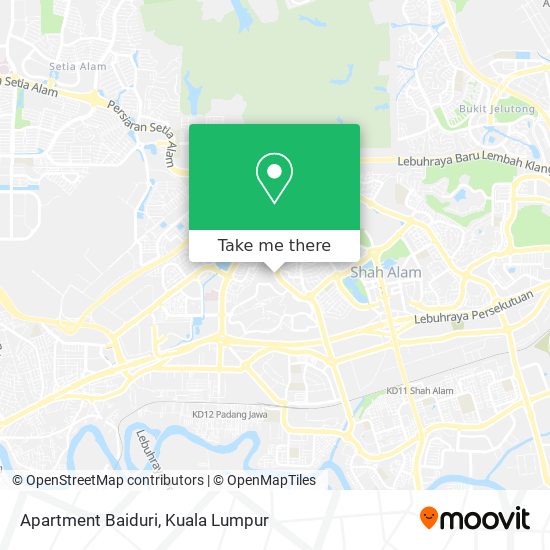 Apartment Baiduri map