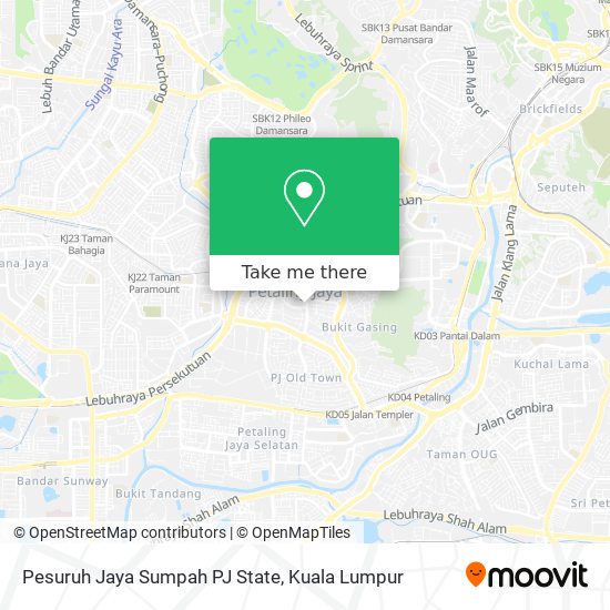 Pesuruh Jaya Sumpah PJ State map