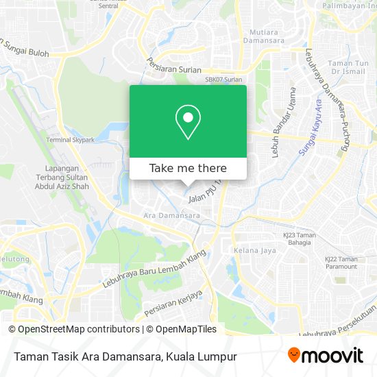 Taman Tasik Ara Damansara map