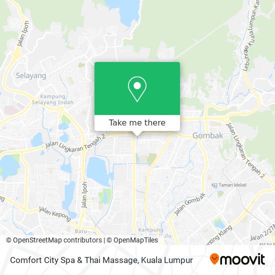 Comfort City Spa & Thai Massage map