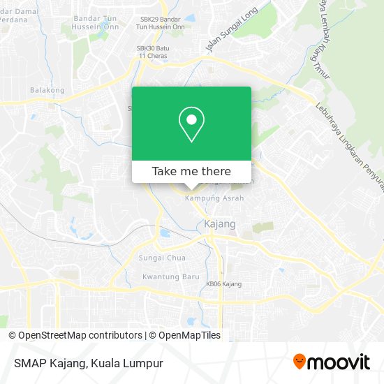 SMAP Kajang map