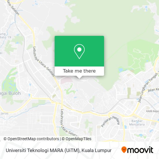Peta Universiti Teknologi MARA (UiTM)
