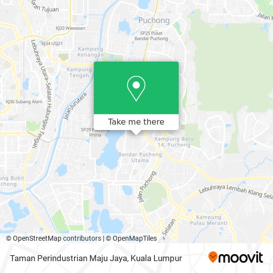 Peta Taman Perindustrian Maju Jaya