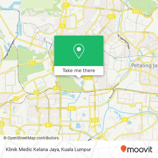 Klinik Medic Kelana Jaya map