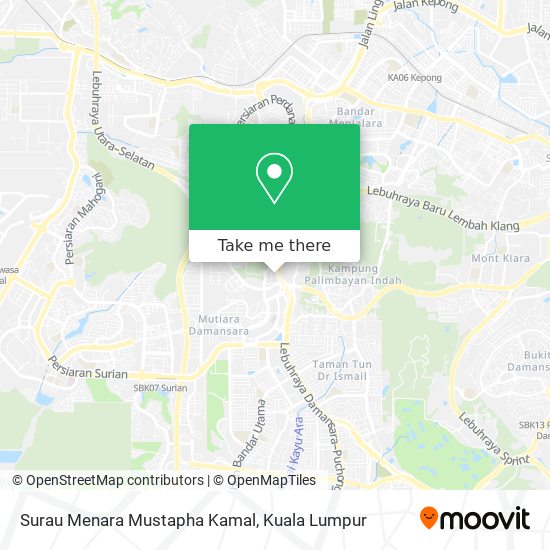 Surau Menara Mustapha Kamal map