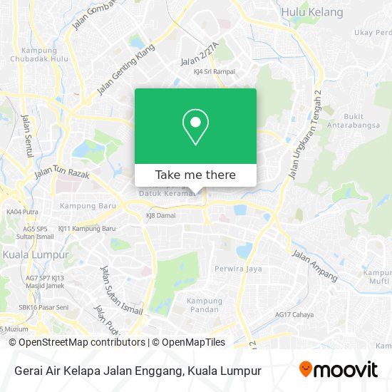 Peta Gerai Air Kelapa Jalan Enggang