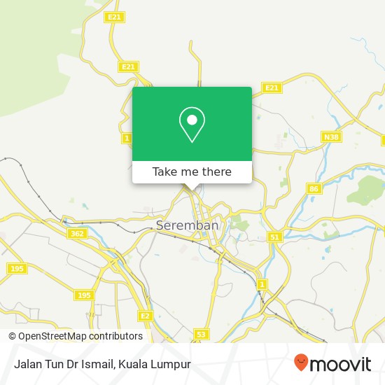 Jalan Tun Dr Ismail map