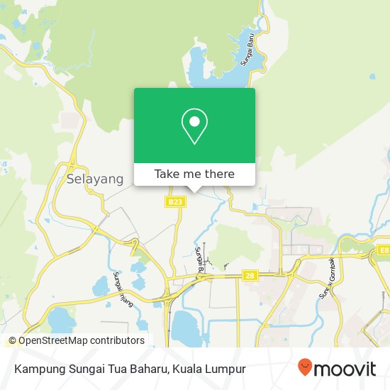 Kampung Sungai Tua Baharu map