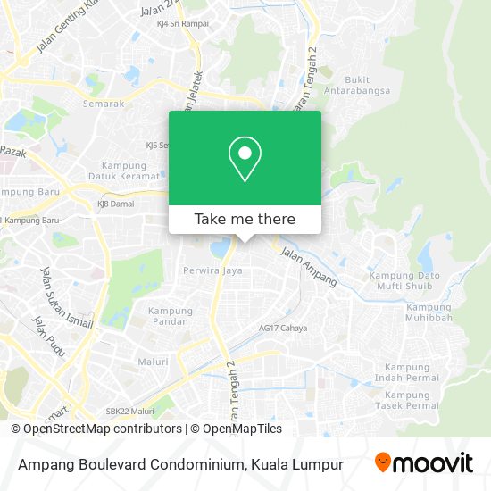 Peta Ampang Boulevard Condominium