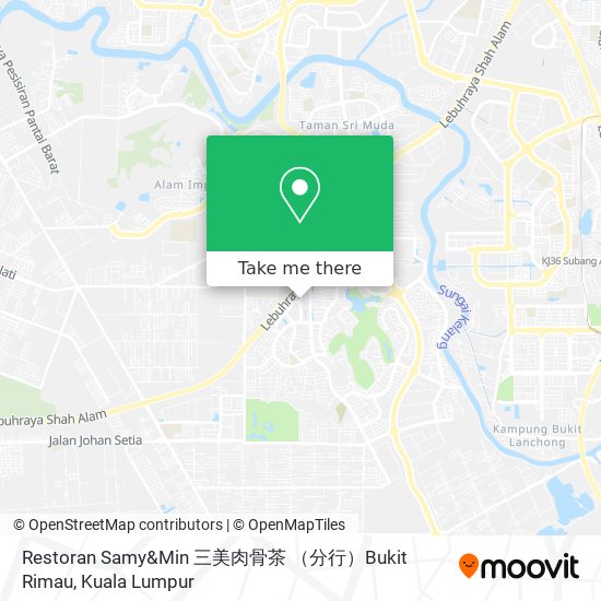 Restoran Samy&Min 三美肉骨茶 （分行）Bukit Rimau map