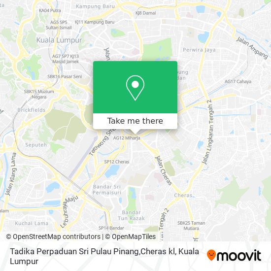 Tadika Perpaduan Sri Pulau Pinang,Cheras kl map