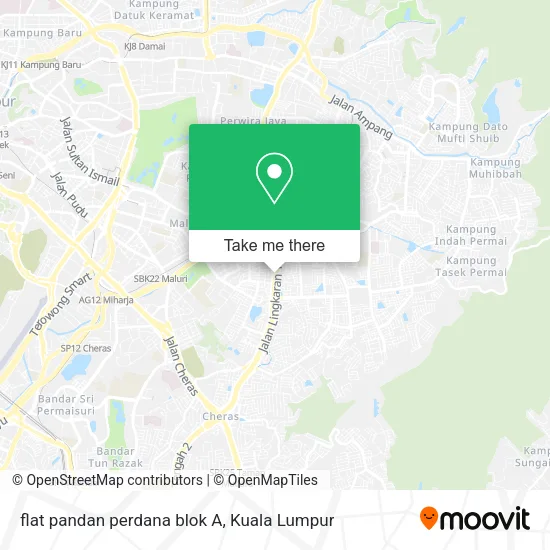 flat pandan perdana blok A map