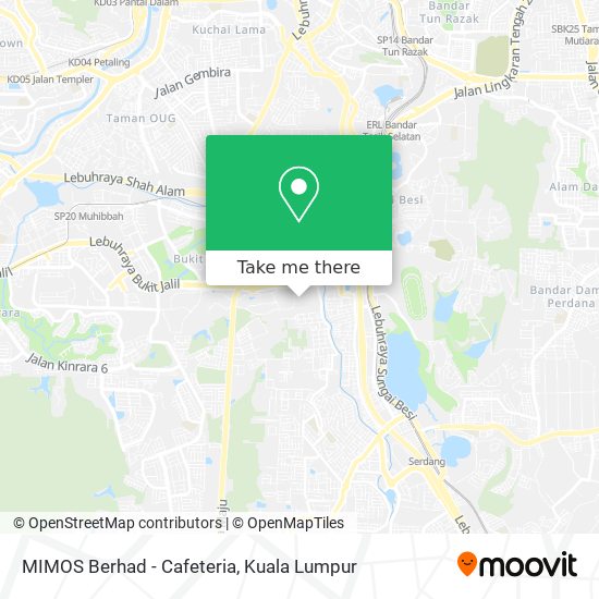 MIMOS Berhad - Cafeteria map