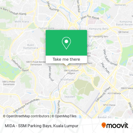 Peta MIDA - SSM Parking Bays