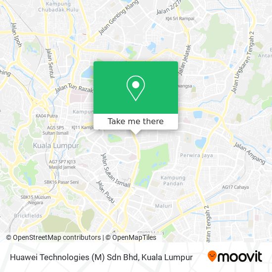 Huawei Technologies (M) Sdn Bhd map