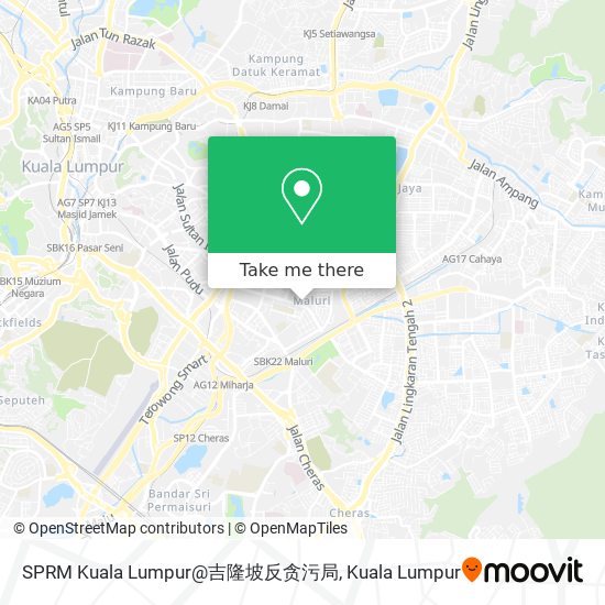 Peta SPRM Kuala Lumpur@吉隆坡反贪污局