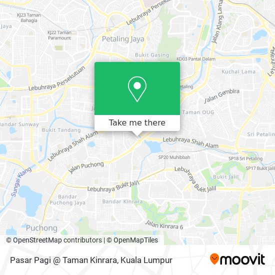 Pasar Pagi @ Taman Kinrara map