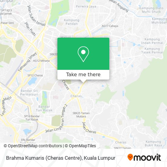 Brahma Kumaris (Cheras Centre) map
