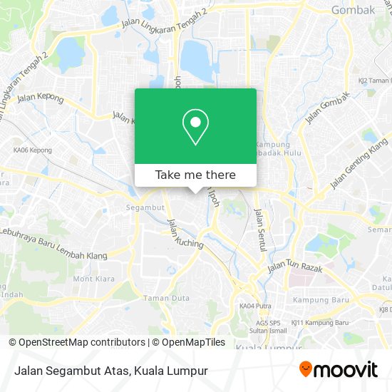 Peta Jalan Segambut Atas