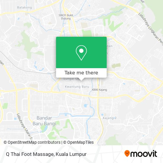 Q Thai Foot Massage map