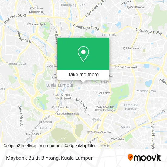 Maybank Bukit Bintang map