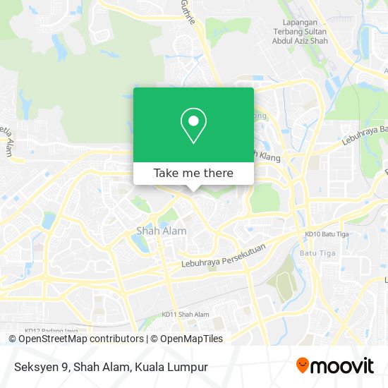 Peta Seksyen 9, Shah Alam