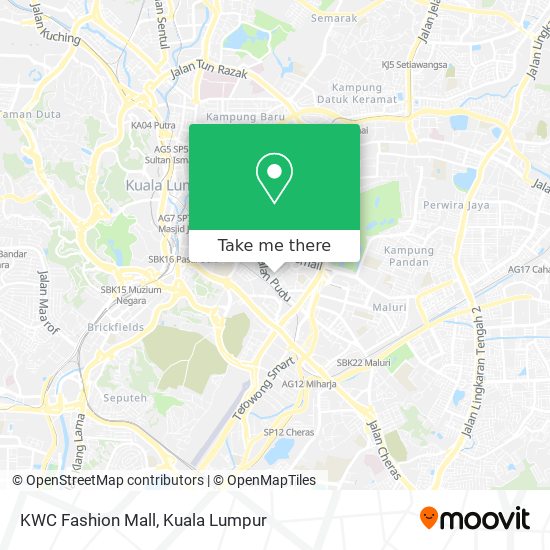 Peta KWC Fashion Mall