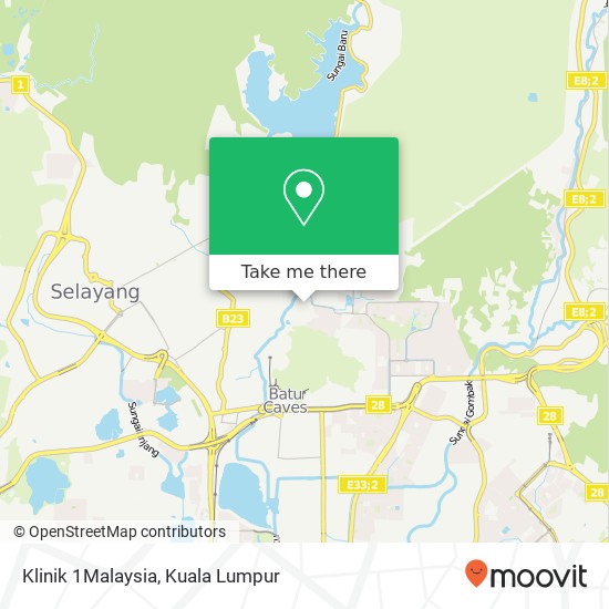 Klinik 1Malaysia map