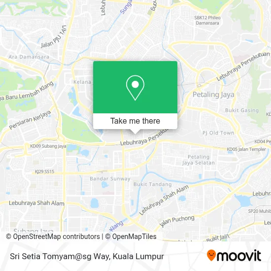 Sri Setia Tomyam@sg Way map