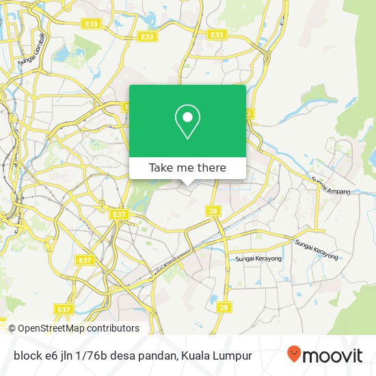 block e6 jln 1/76b desa pandan map