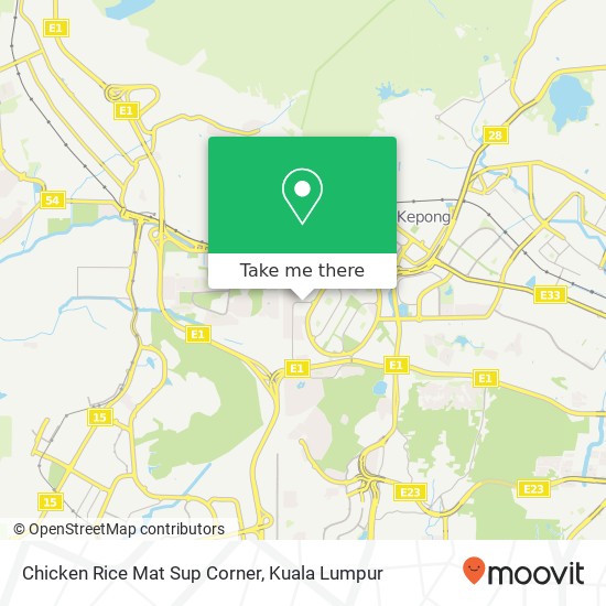 Chicken Rice Mat Sup Corner map