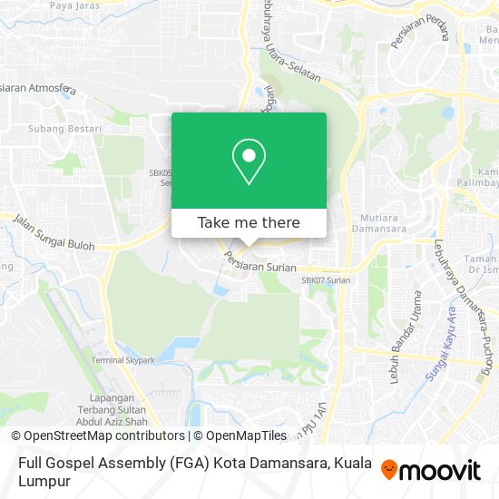 Full Gospel Assembly (FGA) Kota Damansara map