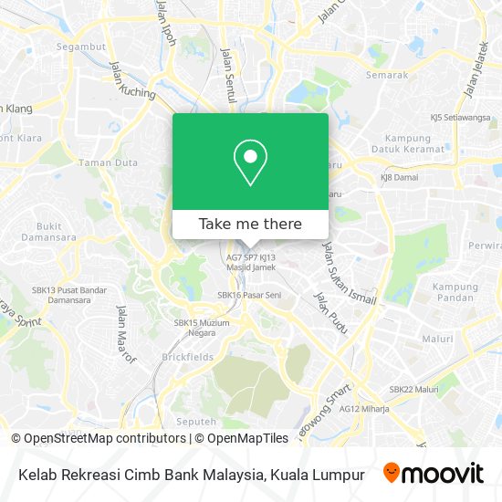 Kelab Rekreasi Cimb Bank Malaysia map