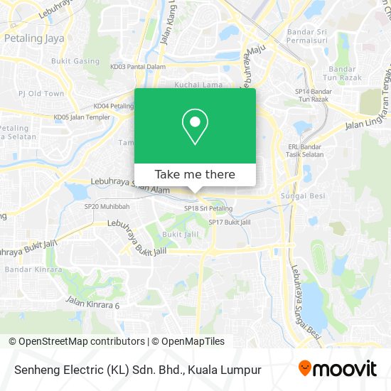 Peta Senheng Electric (KL) Sdn. Bhd.