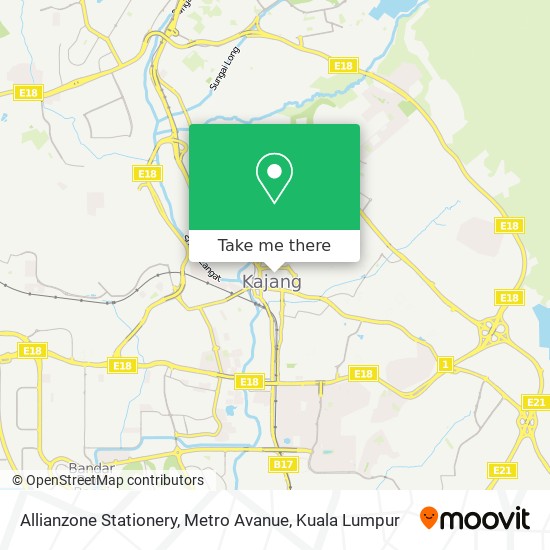 Allianzone Stationery, Metro Avanue map