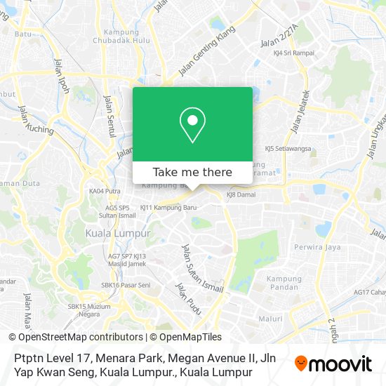 Ptptn Level 17, Menara Park, Megan Avenue II, Jln Yap Kwan Seng, Kuala Lumpur. map