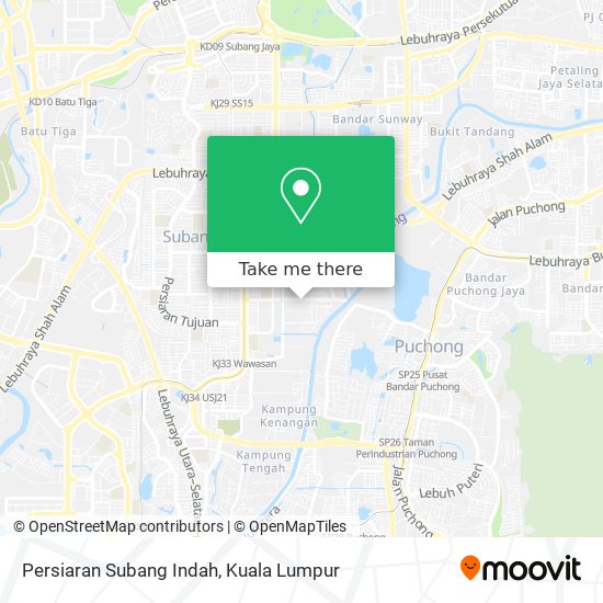 Peta Persiaran Subang Indah