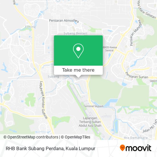 Peta RHB Bank Subang Perdana