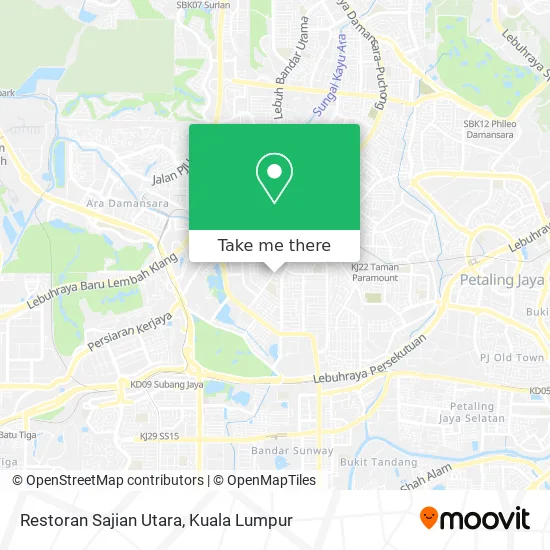 Restoran Sajian Utara map